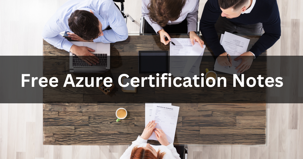 Free Azure Certification notes