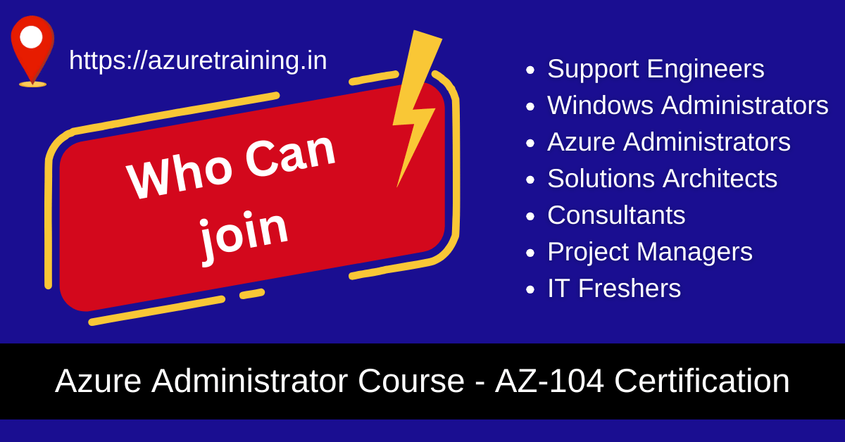 Who can our Join Azure Administrator Training in Kolkata